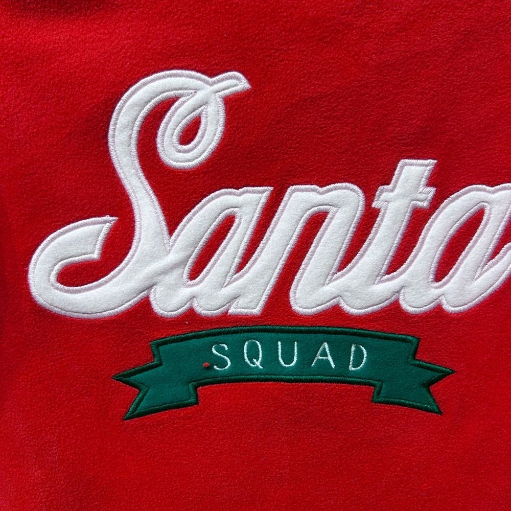 NWT Carters‎ Kids Red Fleece Santa Long Sleeve Shirt Size 5/5A - Picture 4 of 5